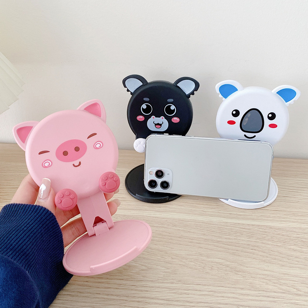 Tablet Accessories For Students - Niedlicher Tier-Handyhalter für den Schreibtisch, Faltbarer