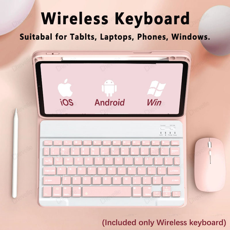 Tablet Accessories Keyboard - Drahtlose Bluetooth-kompatibel Tastatur Für Android iOS