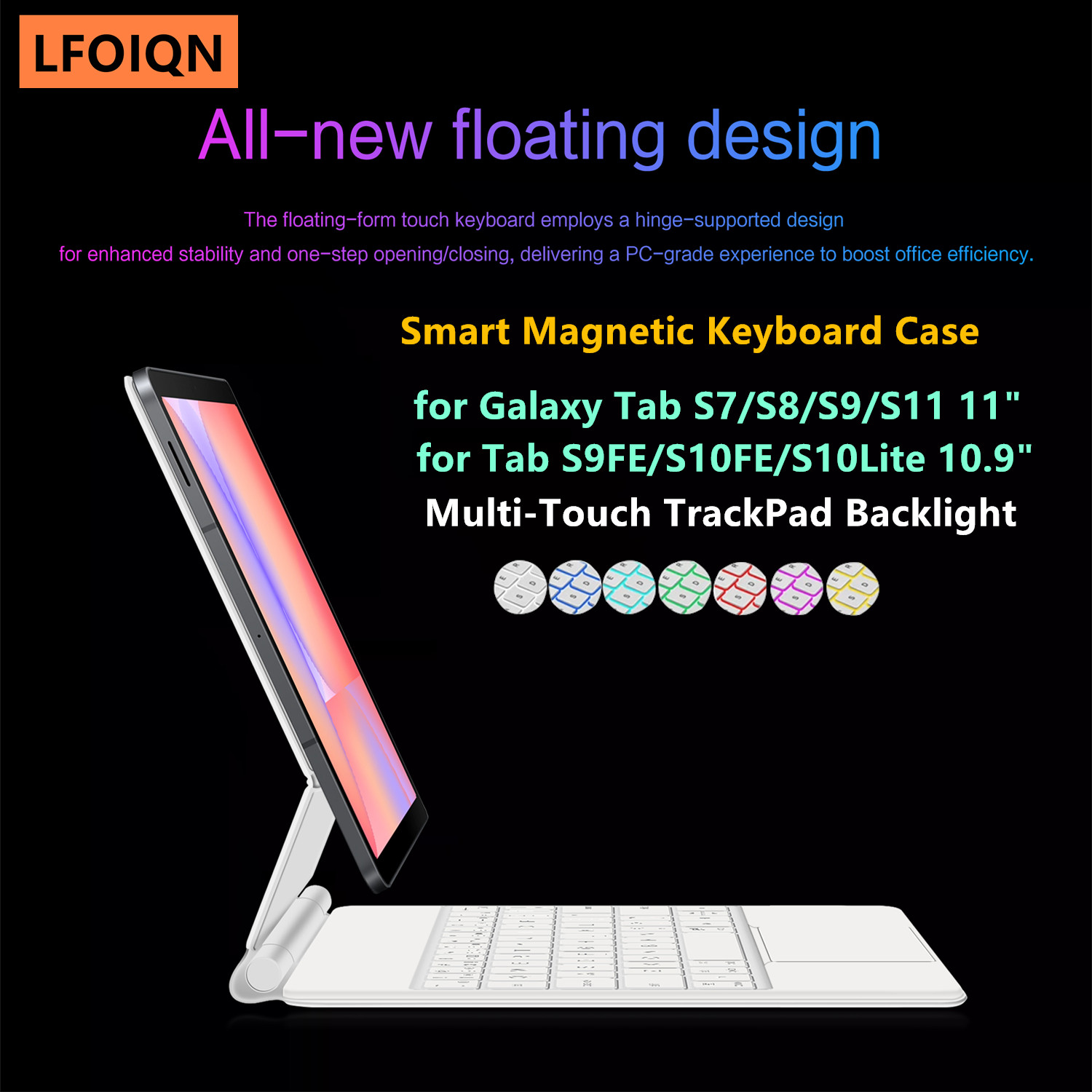 Samsung Tablet Keyboard Accessories - LFOIQN Magic Keyboard für Samsung Galaxy