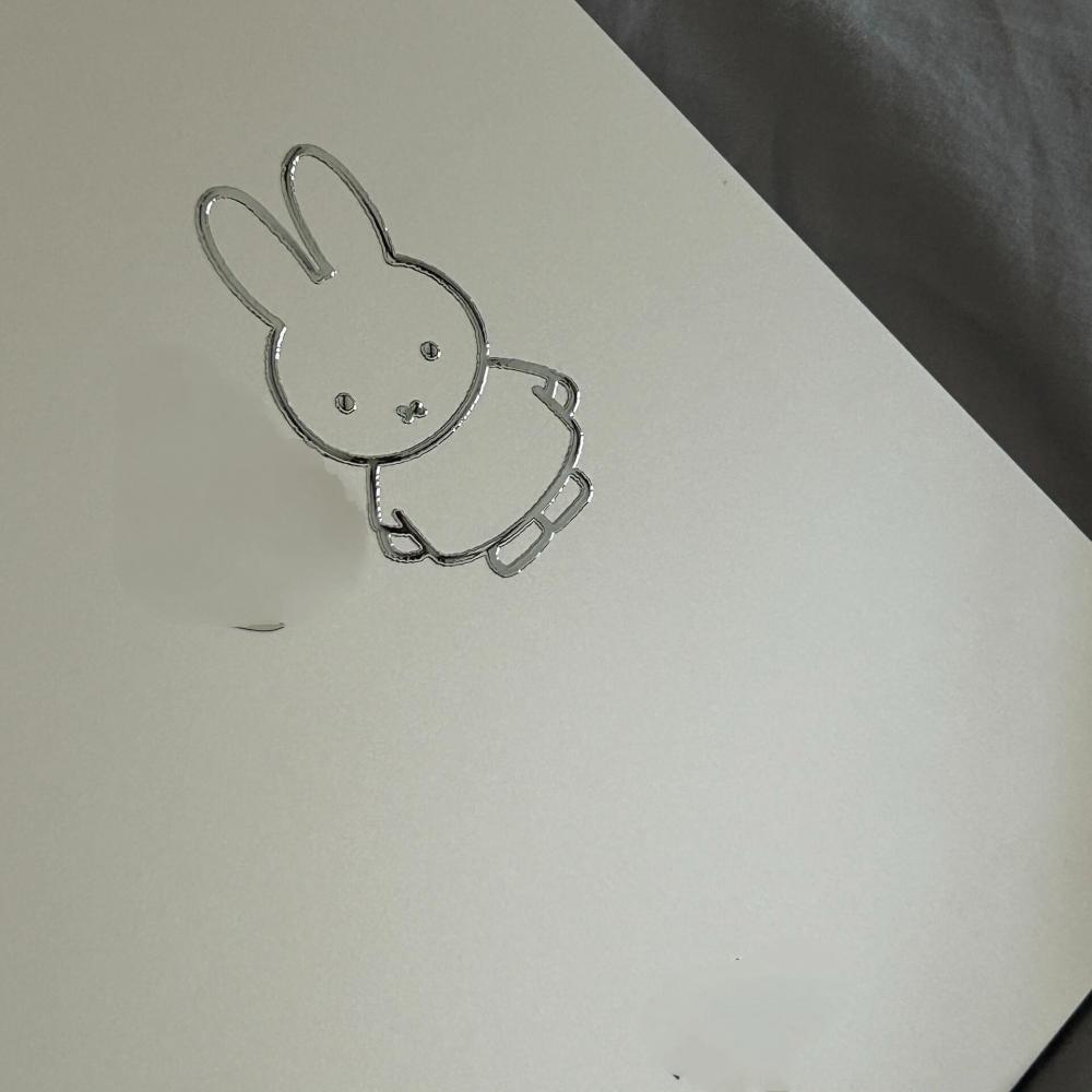 Tablet Accessories For Students - Miffy Kaninchen Metall-Aufkleber Hochwertige Deko-Sticker für