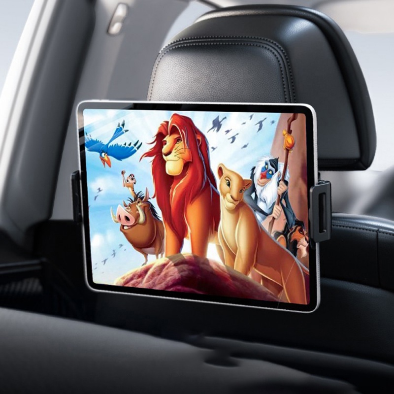 Toddler Tablet Accessories - 360-Grad-Drehbare Auto-Kopfstützen-Tablethalterung Tragbarer iPad-Ständer Auto-Rücksitz-Kissenhalterung für