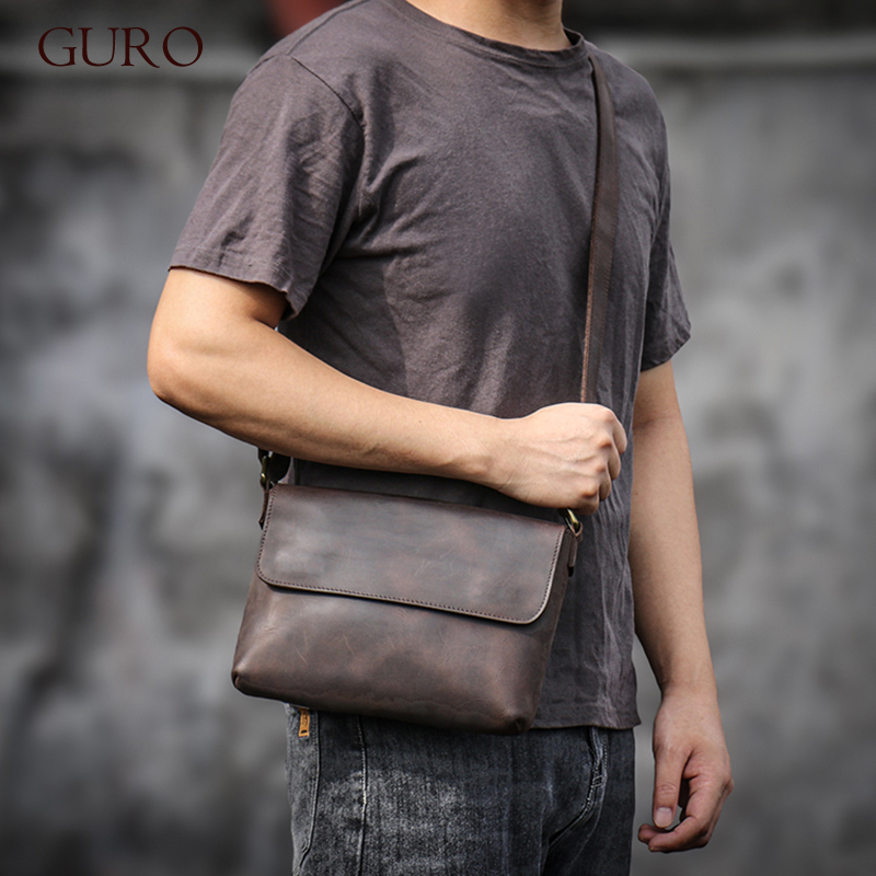 Guro Vintage Echt leder Umhäng – Tablet Shoulder Bag Bewertung und Preis