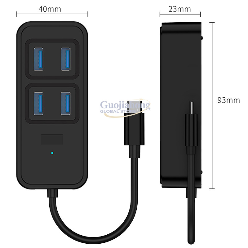 Grenzüberschreitender USB3.0-H – Usb Hub Type C Bewertung und Preis