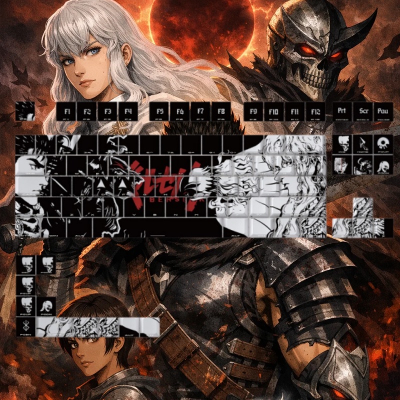 BERSERK Theme Anime Keycap 98  – Tablet Pc Accessories Bewertung und Preis